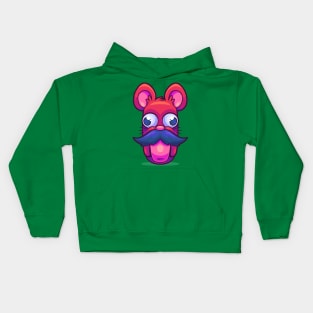 Mouse-stache Kids Hoodie